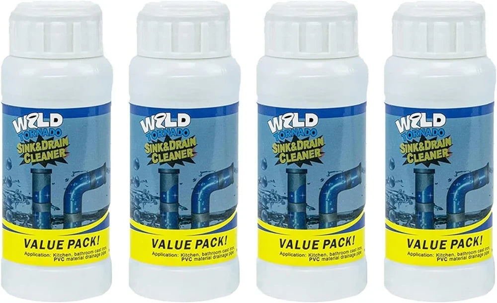 Set of 4 (400g) – Powerful cleaning powder for sinks and drains
