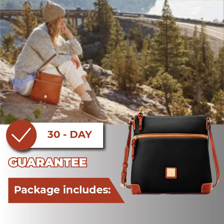 Women’s Retro Pebble Leather Crossbody Bag