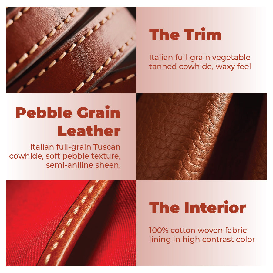 Women’s Retro Pebble Leather Crossbody Bag