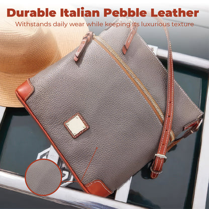 Women’s Retro Pebble Leather Crossbody Bag