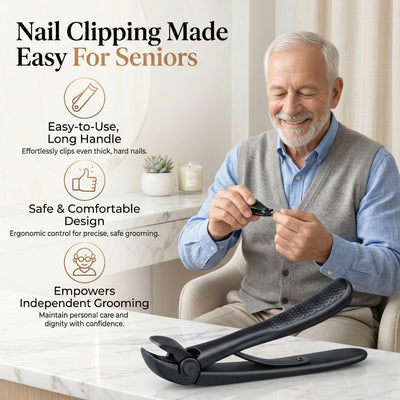 Susterra ® Nail Clipper for Seniors | Cuts Thick Nails With Less Effort