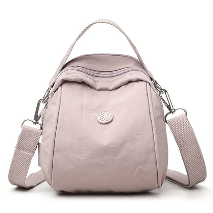 Women's Small Nylon Crossbody Purse, Water-Resistant Mini Shoulder Bag with Removable Strap,