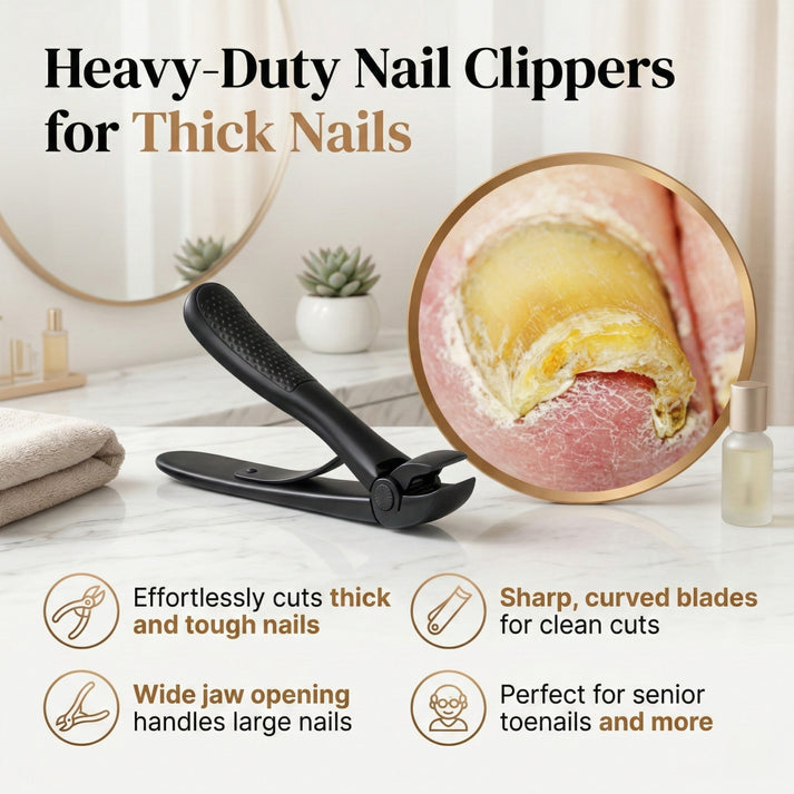 Susterra ® Nail Clipper for Seniors | Cuts Thick Nails With Less Effort