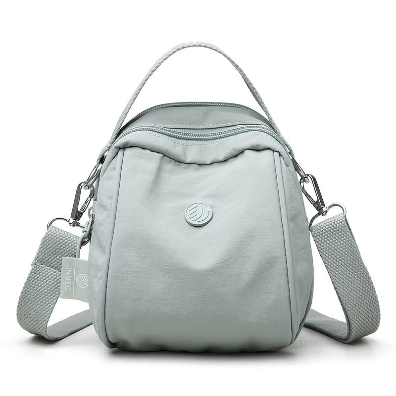 Women's Small Nylon Crossbody Purse, Water-Resistant Mini Shoulder Bag with Removable Strap,