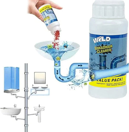 Set of 4 (400g) – Powerful cleaning powder for sinks and drains