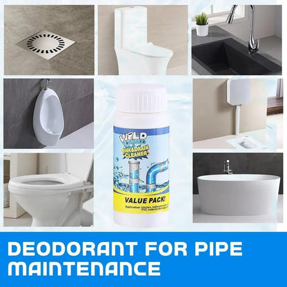 Set of 4 (400g) – Powerful cleaning powder for sinks and drains