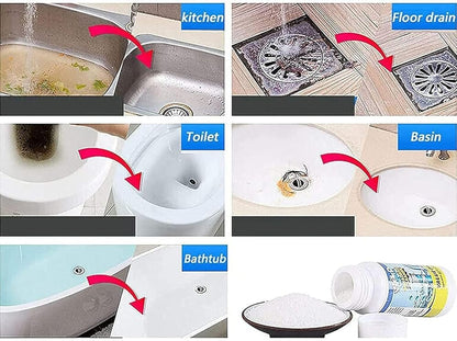 Set of 4 (400g) – Powerful cleaning powder for sinks and drains