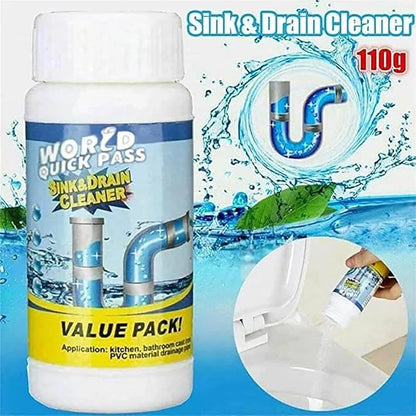Set of 4 (400g) – Powerful cleaning powder for sinks and drains