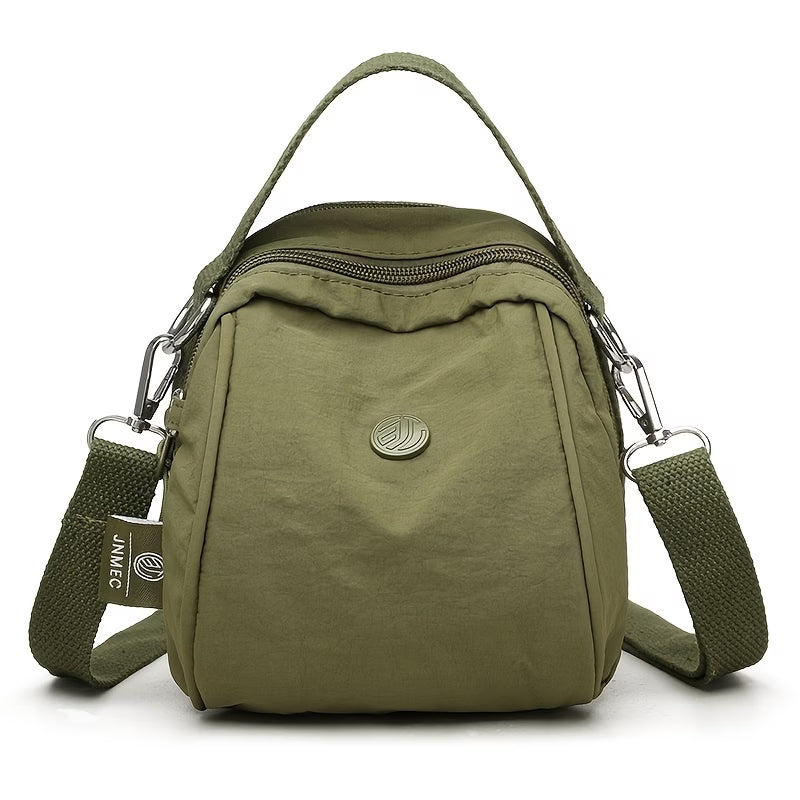 Women's Small Nylon Crossbody Purse, Water-Resistant Mini Shoulder Bag with Removable Strap,