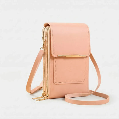 Vegan Compact Touchscreen Crossbody Bag