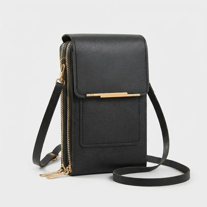 Vegan Compact Touchscreen Crossbody Bag