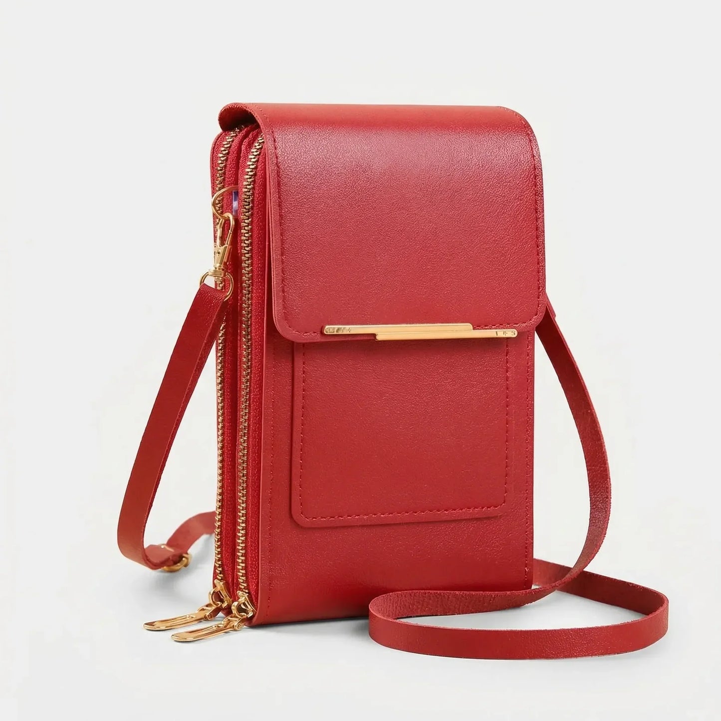 Vegan Compact Touchscreen Crossbody Bag