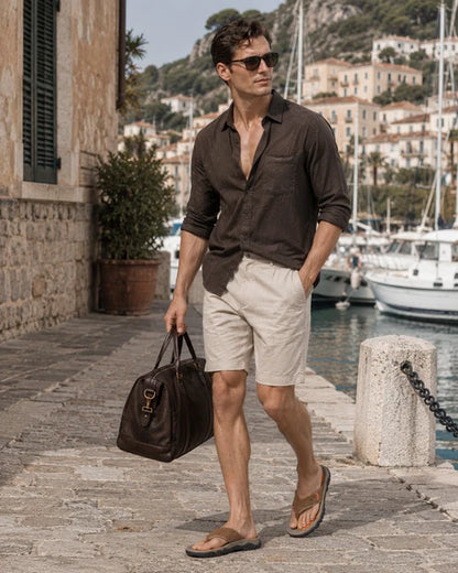 SORRENTO LEATHER SANDALS