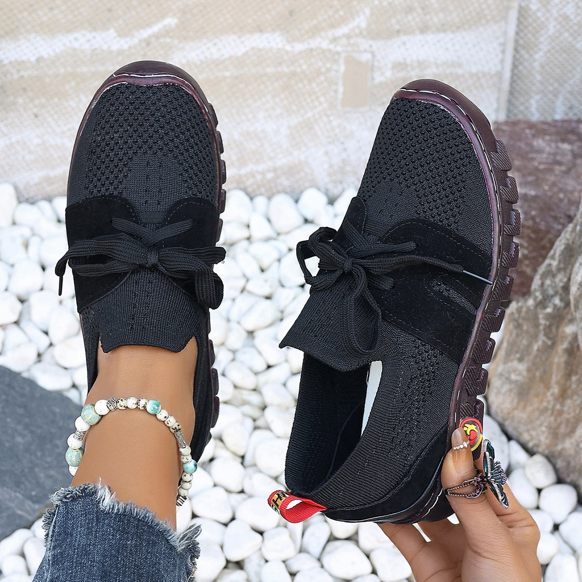 🔥Women's comfortable flat non-slip soft sole casual shoes (Up to 60% Off)