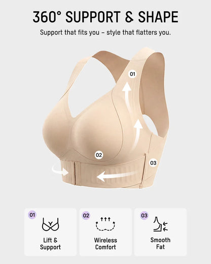 Posture Support Wireless Sports Bra