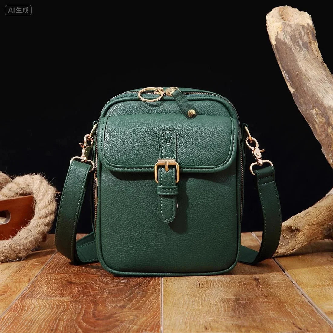 Crossbody Leather RFID Bag