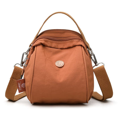 Women's Small Nylon Crossbody Purse, Water-Resistant Mini Shoulder Bag with Removable Strap,
