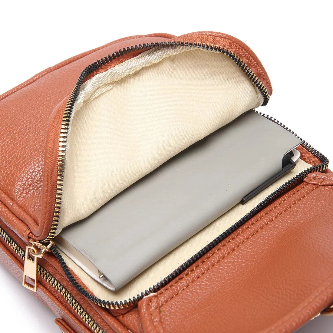 Crossbody Leather RFID Bag