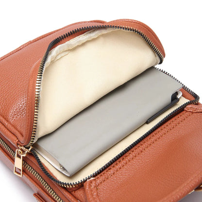 Crossbody Leather RFID Bag