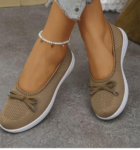 🔥Last Day 50% OFF🔥 Solid Color Flat Shoes, Lightweight, Anti-Slip, Breathable, Orthopedic, Casual, Plain Toe For Women