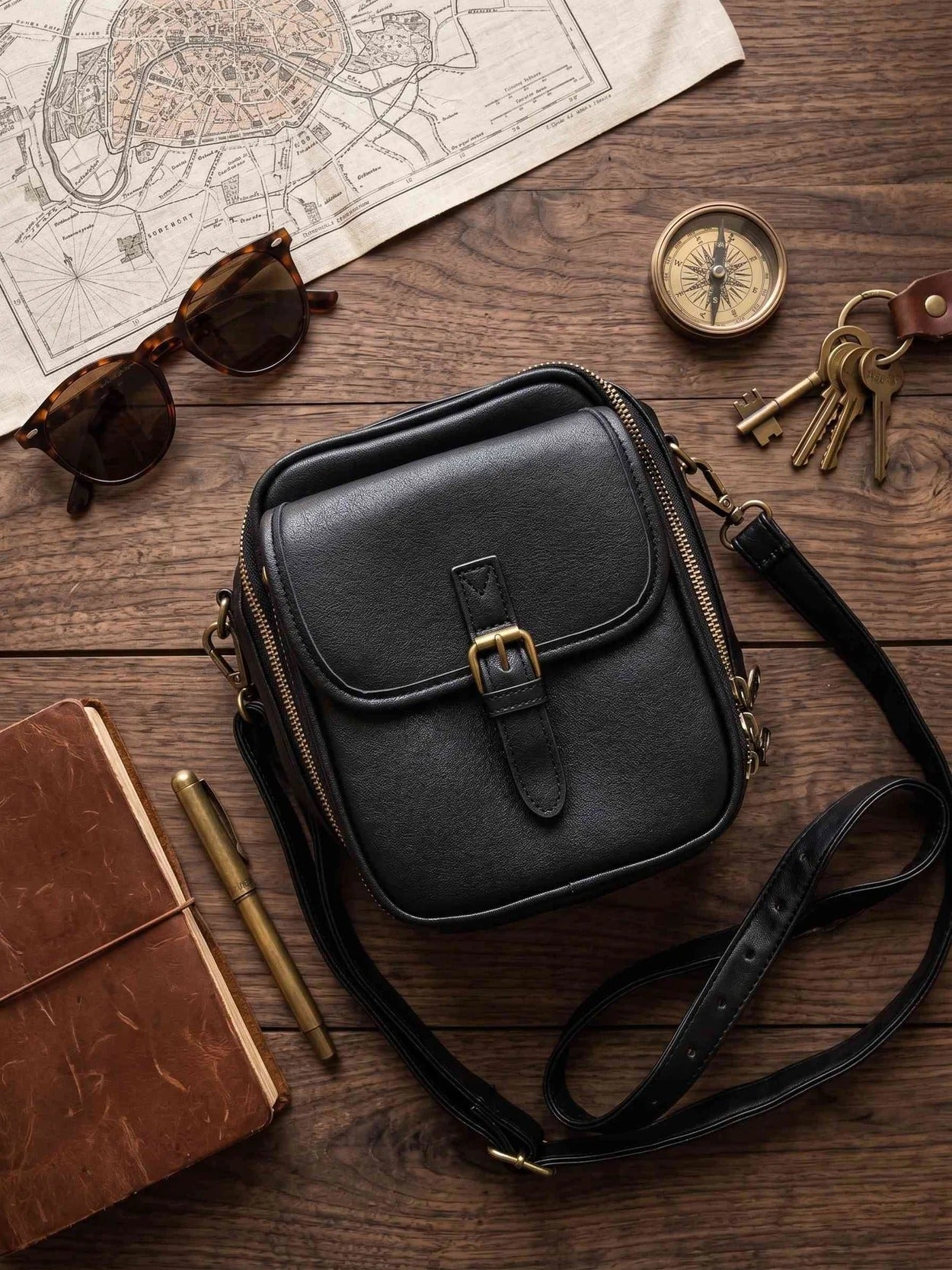 The Luxe Vegan Leather Crossbody