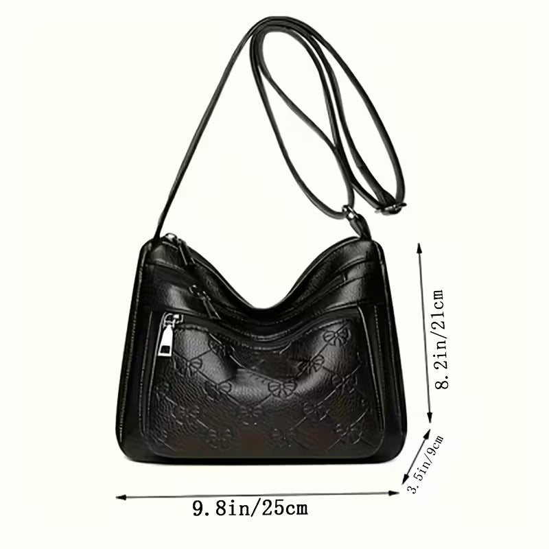 Quilted Square Crossbody Bag for Ladies