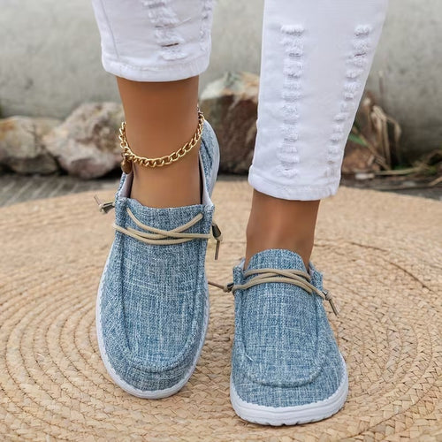 Women's Solid Color Comfort Loafers, Soft Sole Lightweight Flat Walking Shoes