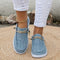 Women's Solid Color Comfort Loafers, Soft Sole Lightweight Flat Walking Shoes