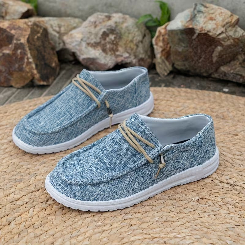 Women's Solid Color Comfort Loafers, Soft Sole Lightweight Flat Walking Shoes