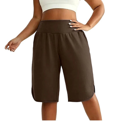 Women's Casual Wide Leg Knee-Length Shorts