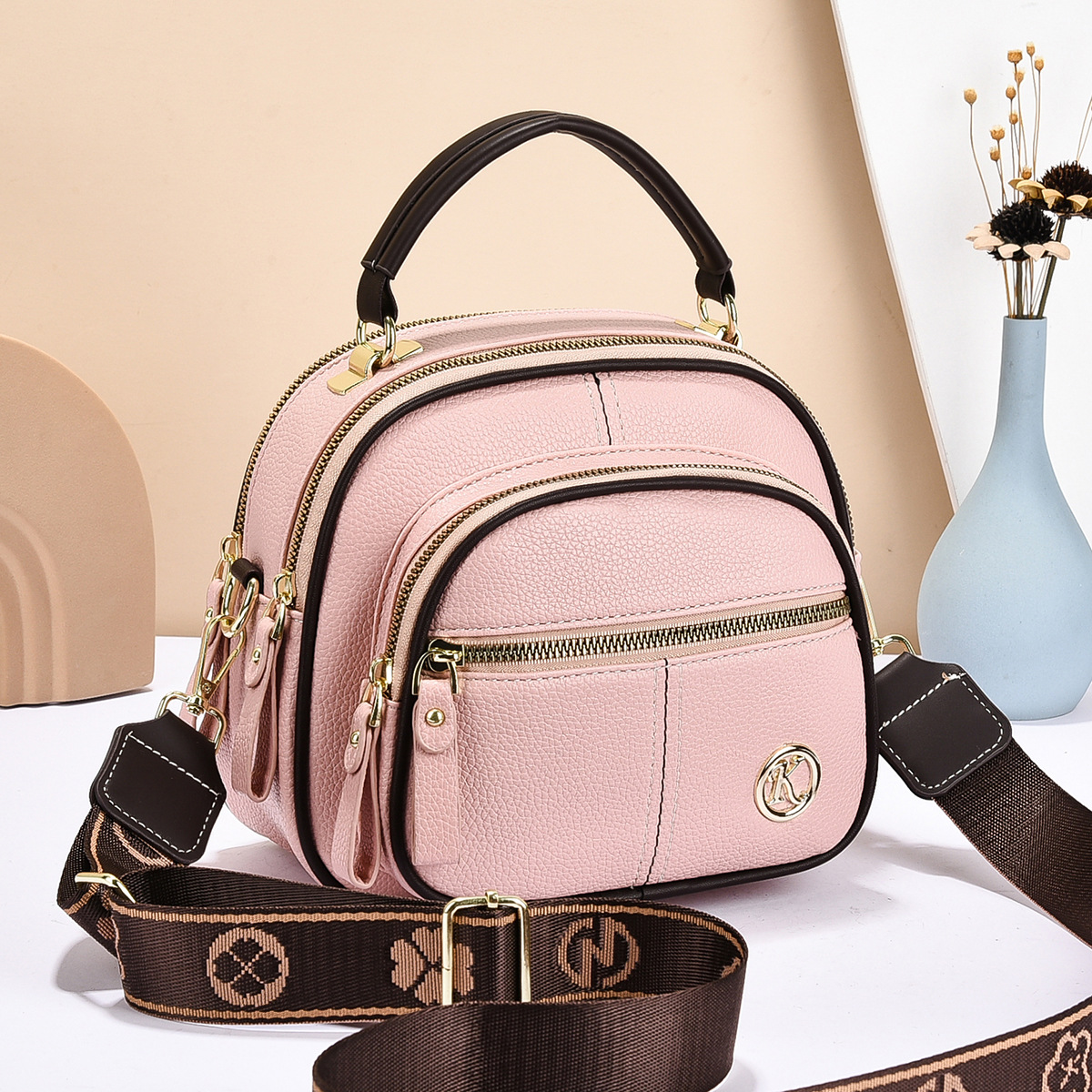 📢📢50% OFF !! ⏰Women's Soft PU Leather Multi-Pocket Crossbody Bag