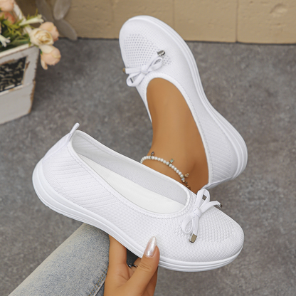 🔥Last Day 50% OFF🔥 Solid Color Flat Shoes, Lightweight, Anti-Slip, Breathable, Orthopedic, Casual, Plain Toe For Women