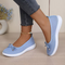 🔥Last Day 50% OFF🔥 Solid Color Flat Shoes, Lightweight, Anti-Slip, Breathable, Orthopedic, Casual, Plain Toe For Women
