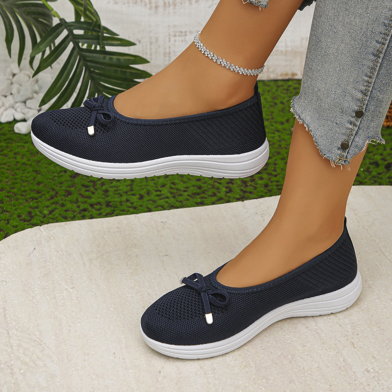 🔥Last Day 50% OFF🔥 Solid Color Flat Shoes, Lightweight, Anti-Slip, Breathable, Orthopedic, Casual, Plain Toe For Women