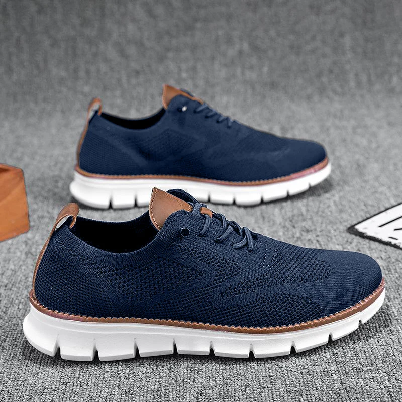 Men’s Orthopedic Wide Toe Box Walking Shoes – Breathable Slip-On Comfort