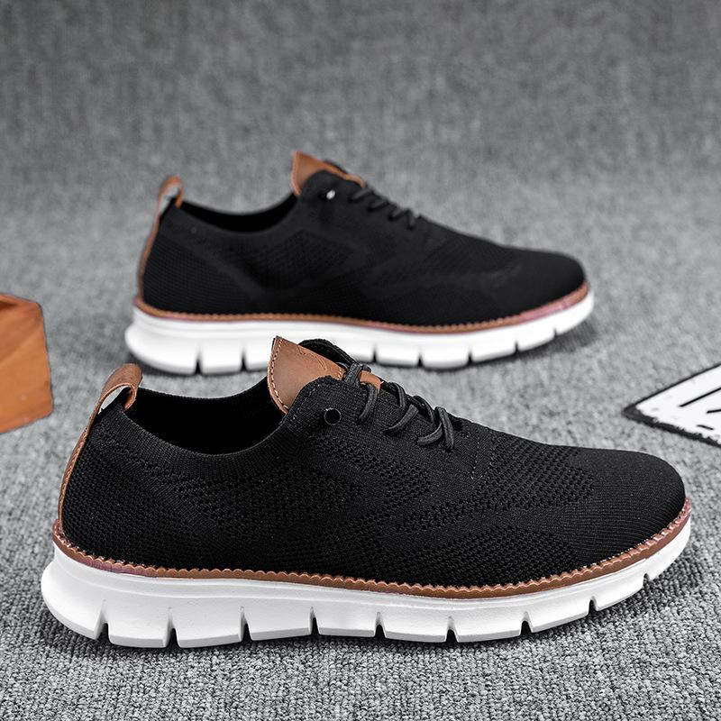 Men’s Orthopedic Wide Toe Box Walking Shoes – Breathable Slip-On Comfort