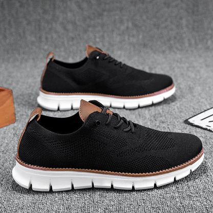 Men’s Orthopedic Wide Toe Box Walking Shoes – Breathable Slip-On Comfort