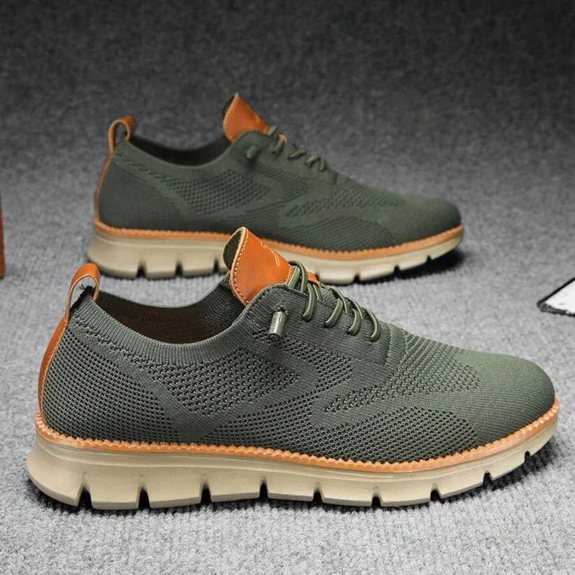Men’s Orthopedic Wide Toe Box Walking Shoes – Breathable Slip-On Comfort