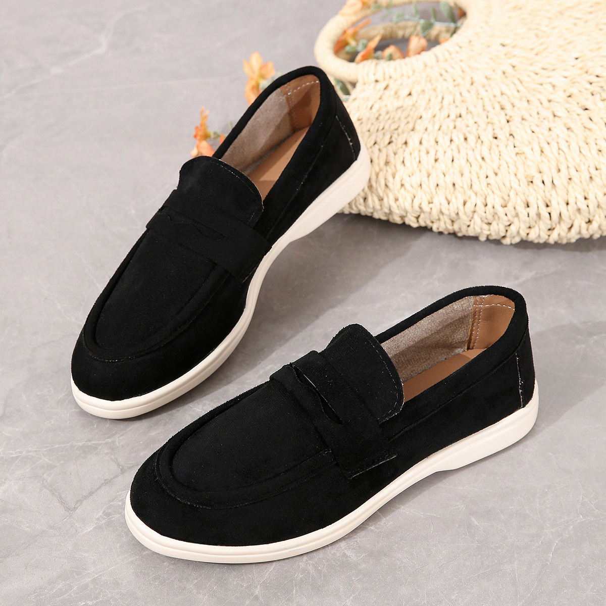 Women’s Penny Loafers – Comfortable Walking Shoes with Supportive Sole