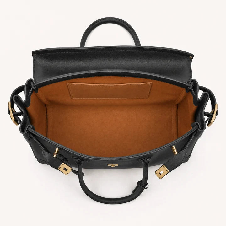 Structured Canvas Weekender with Leather Trim